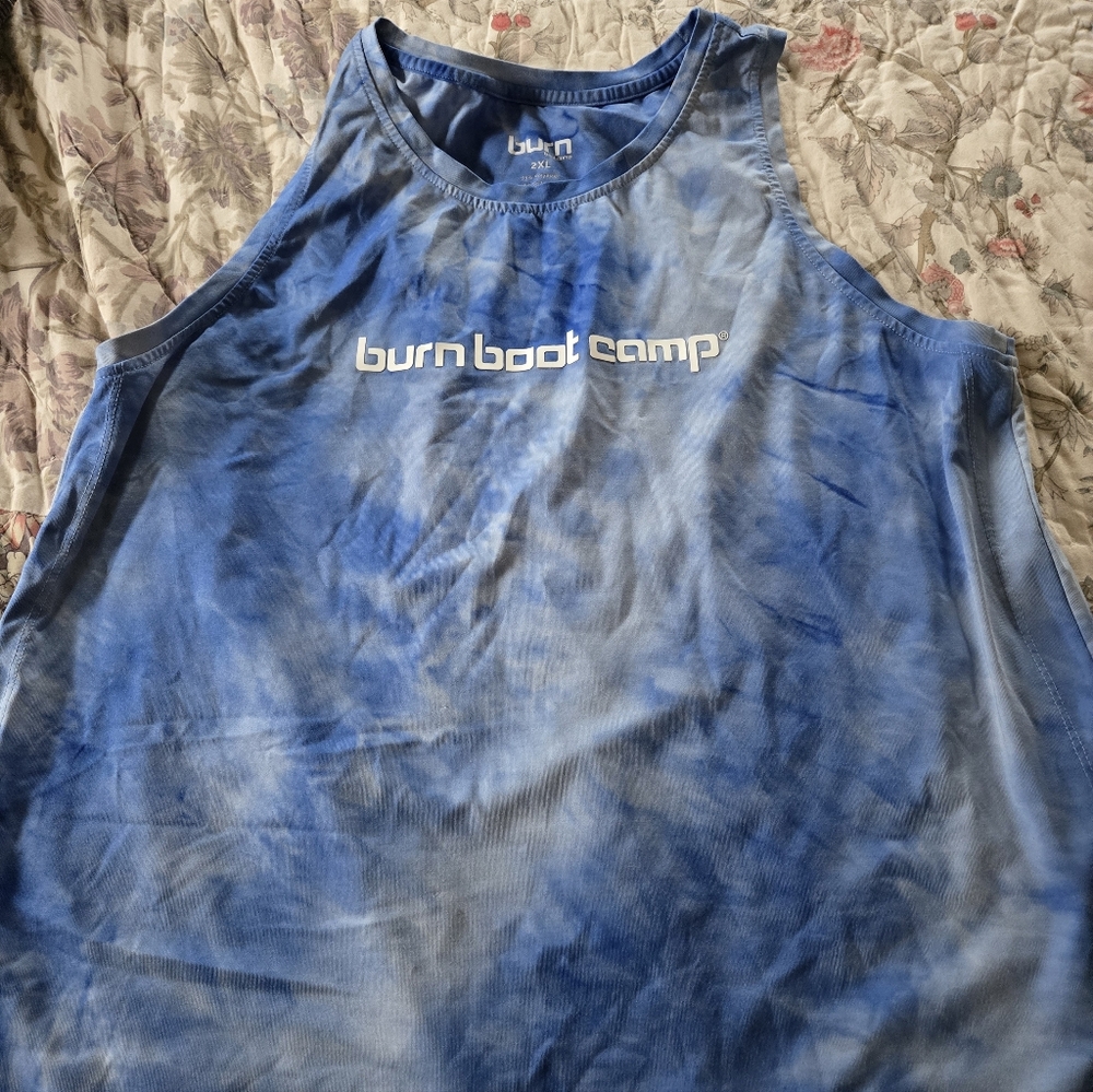 Burn Boot Camp Blue Tank Top